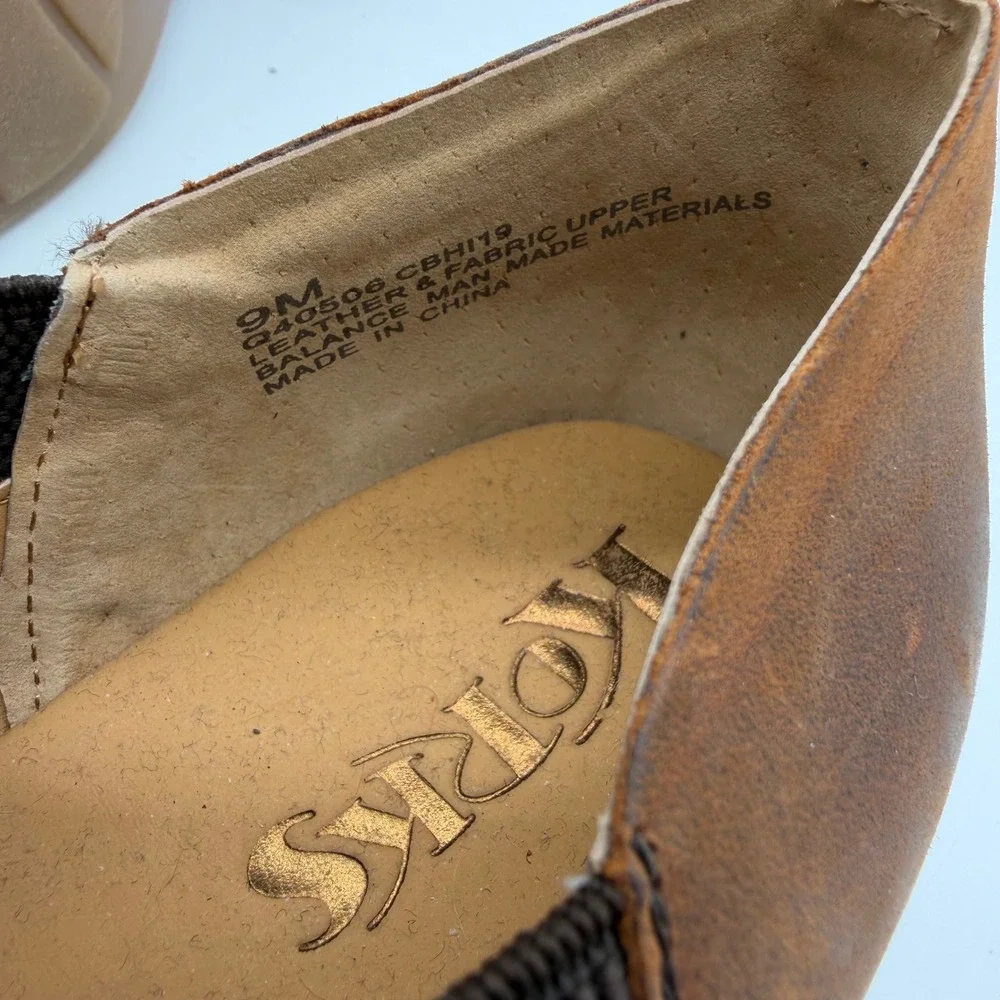 Korks Women Brown Leather Chelsea Ankle Shoe Bootie Q40506 Size 9M